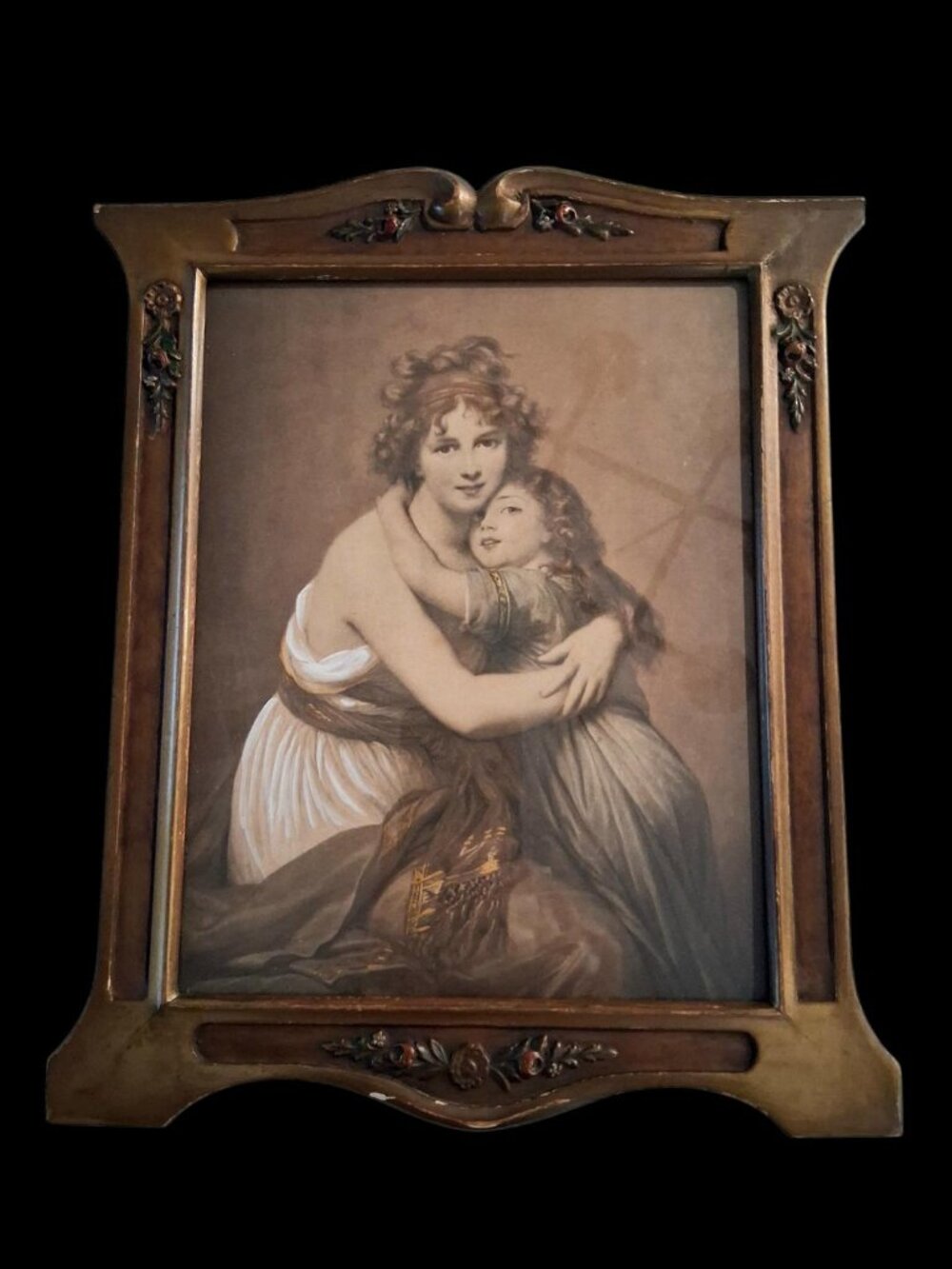 1789 Élisabeth Louise Vigée Le Brun, Self-Portrait Framed Print W/Daughter